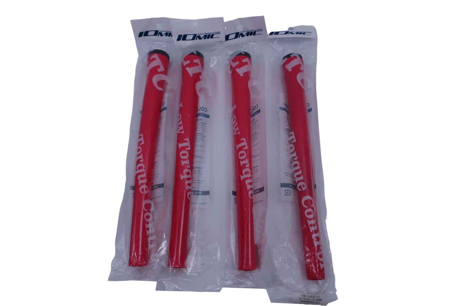 【新品】IOMIC(イオミック) ゴルフグリップ4本セット 赤 M60 LTC MOEBIUS ゴルフ用品 2410-0661 新品