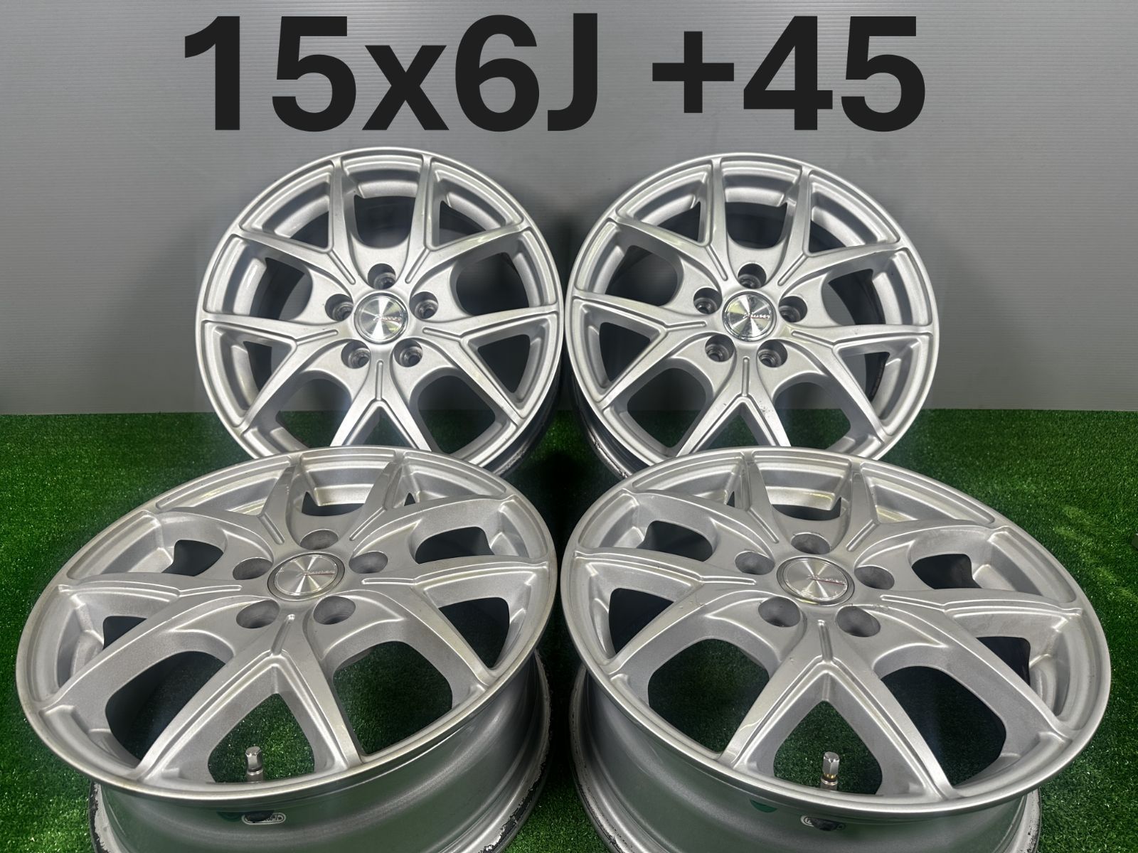15x6J 45 5穴 PCD100 FENCER 4本 アルミホイール TA139