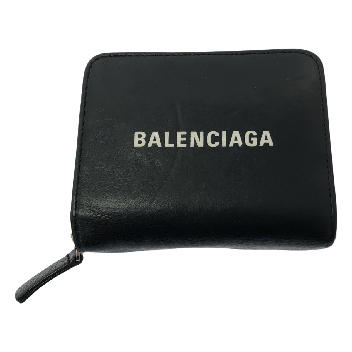 BALENCIAGA | バレンシアガ | エブリデイ ウラウンドジップ レザー ウォレット 財布 | ブラック | メンズ