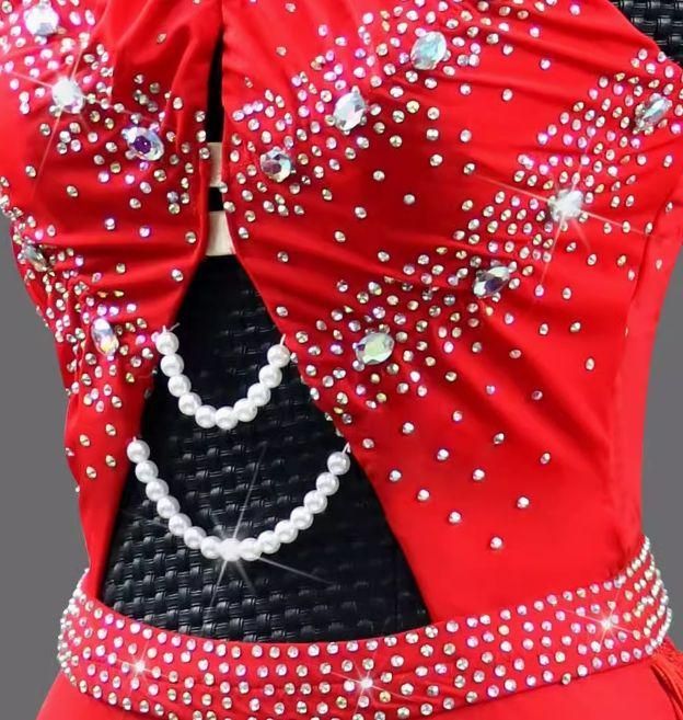 社交ダンス衣装 ラテンワンピースドレス オーダーメイド ※アクセサリー 