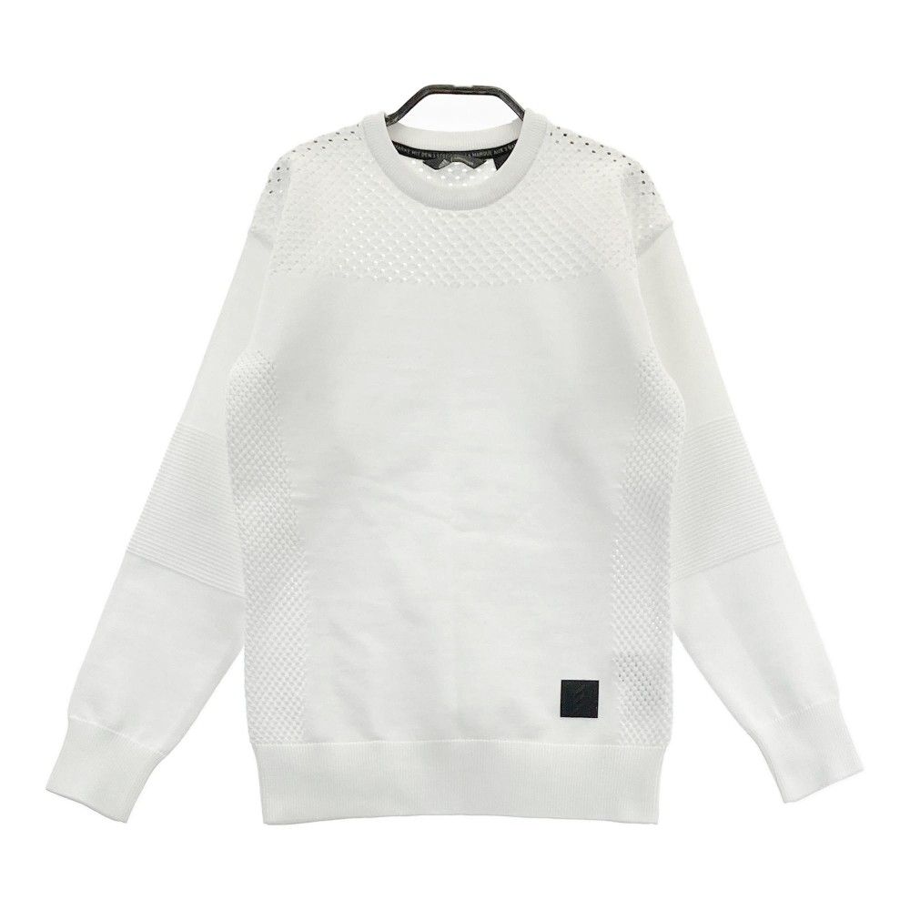 サイズ：M ADIDAS GOLF アディダスゴルフ ADICROSS FJ4339 ニットセーター  ホワイト系 [240101332176] ゴルフウェア レディース ストスト