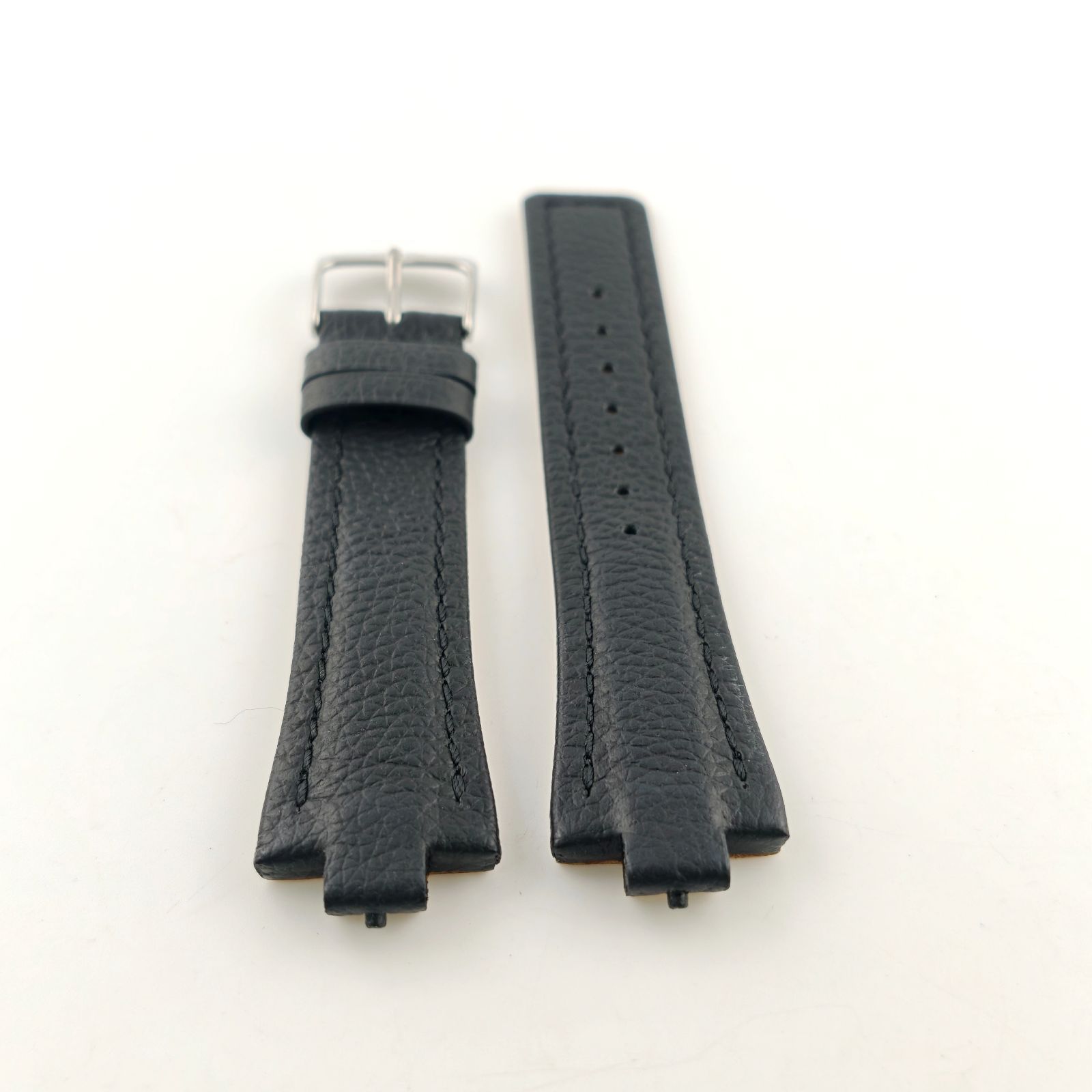 腕時計 社外品 バッファローグレインレザー ベルト 21mm ブラック 黒 尾錠 対応 タグホイヤー キリウム Tag Heuer