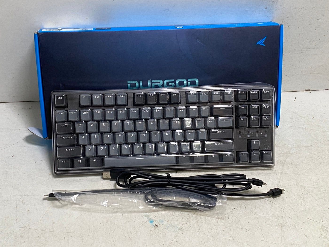 DURGOD ゲームメカニカル式キーボード 有線Type-C接続 Cherry MX 青軸
