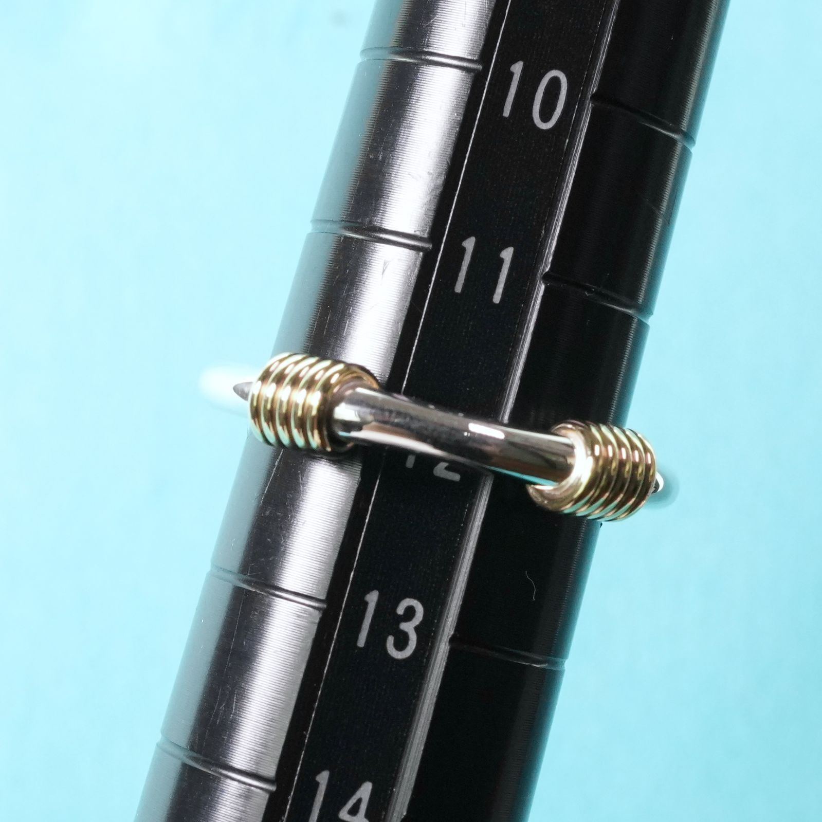 ネコーズ　リング　バンドウィズ　コンビ　12号　シルバー　ゴールド 極美品12号ティファニー バンドウィズ コンビ リング
