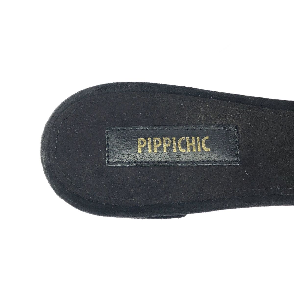 Pippichic ピッピシック スエードデザイン ミュールサンダル