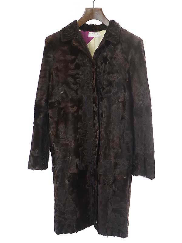 MARNI ファーコート 定価60万 MARNI マルニ 本毛皮コート ワンピコート