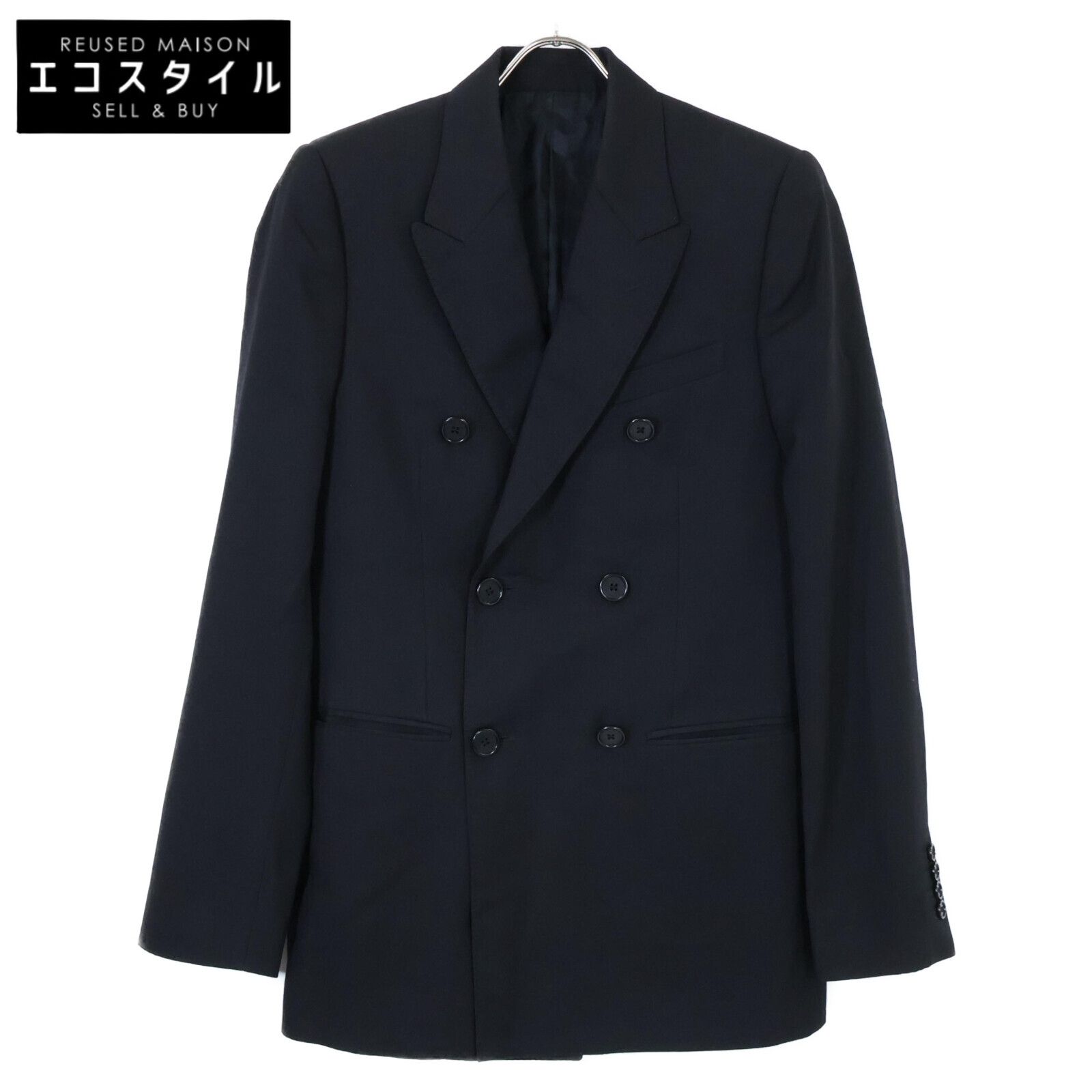 CELINE セリーヌ 正規 2V092650D ウールギャバジン クラシック ダブル 44