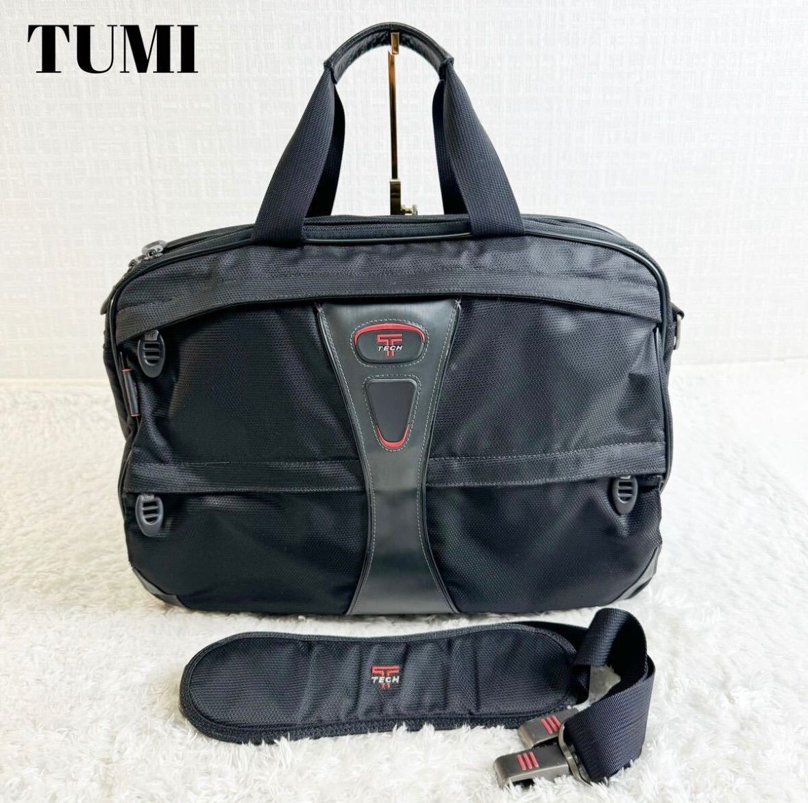 TUMI トゥミ T-TECHコレクション 5541D ビジネスバッグ ブリーフィング トラベルバッグ 2WAY ナイロン レザー 黒 ブラック