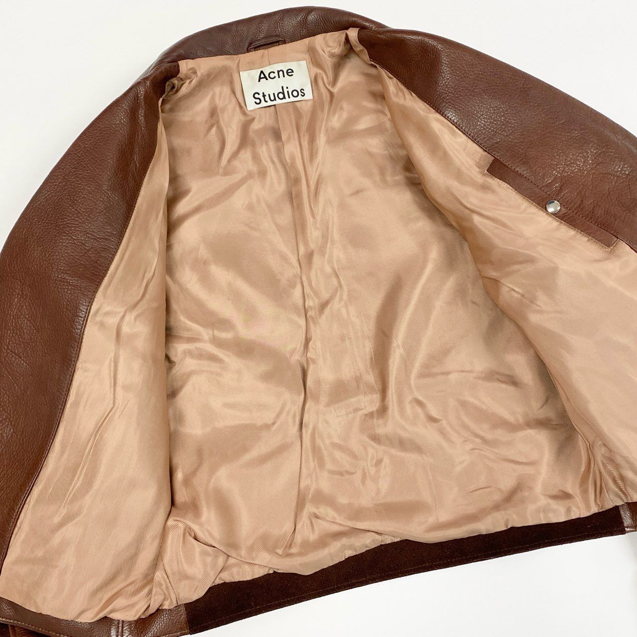 ☆美品☆ACNE STUDIOS ダブルレザーライダース 美品/ Acne Studios アクネストゥディオズ ラムレザー ダブル