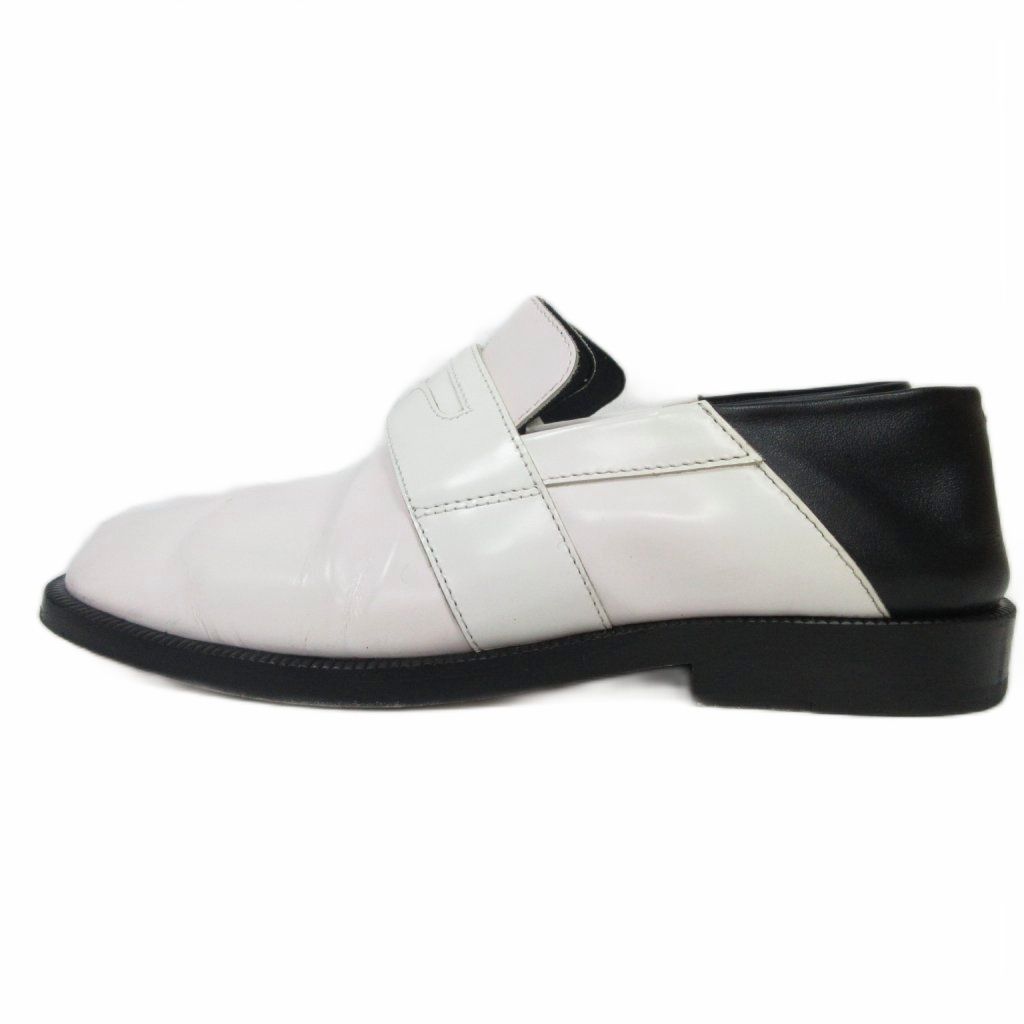 メゾンマルジェラ 22 Maison Margiela 22 Tabi タビ ペニーローファー コインローファー 2WAY ミュール 足袋 レザー 白 ホワイト 35 約22cm