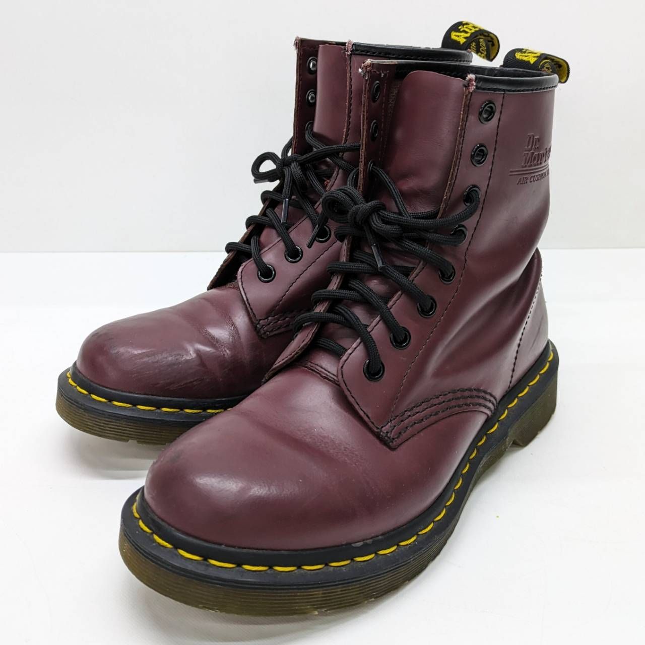 中古 Dr.Martens ドクターマーチン 8ホールブーツ チェリーレッド UK6