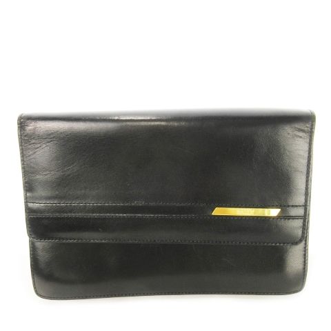美品 BALLY バリー 鍵付き セカンドバッグ クラッチ ブラック ブラウン Bally - 新品♡カーフレザー♡自立式♡鍵付♡BALLY バリー ロゴ