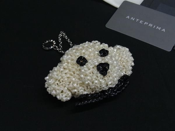ANTEPRIMA アンテプリマ PVCワイヤー ドッグ 犬 バッグチャーム キーホルダー レディース アイボリー系 FL5355