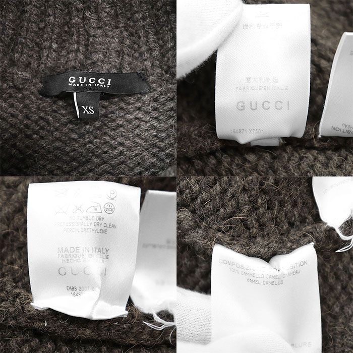 美品】GUCCI グッチ ケープ ニット 2007年製 GG ロゴ インター