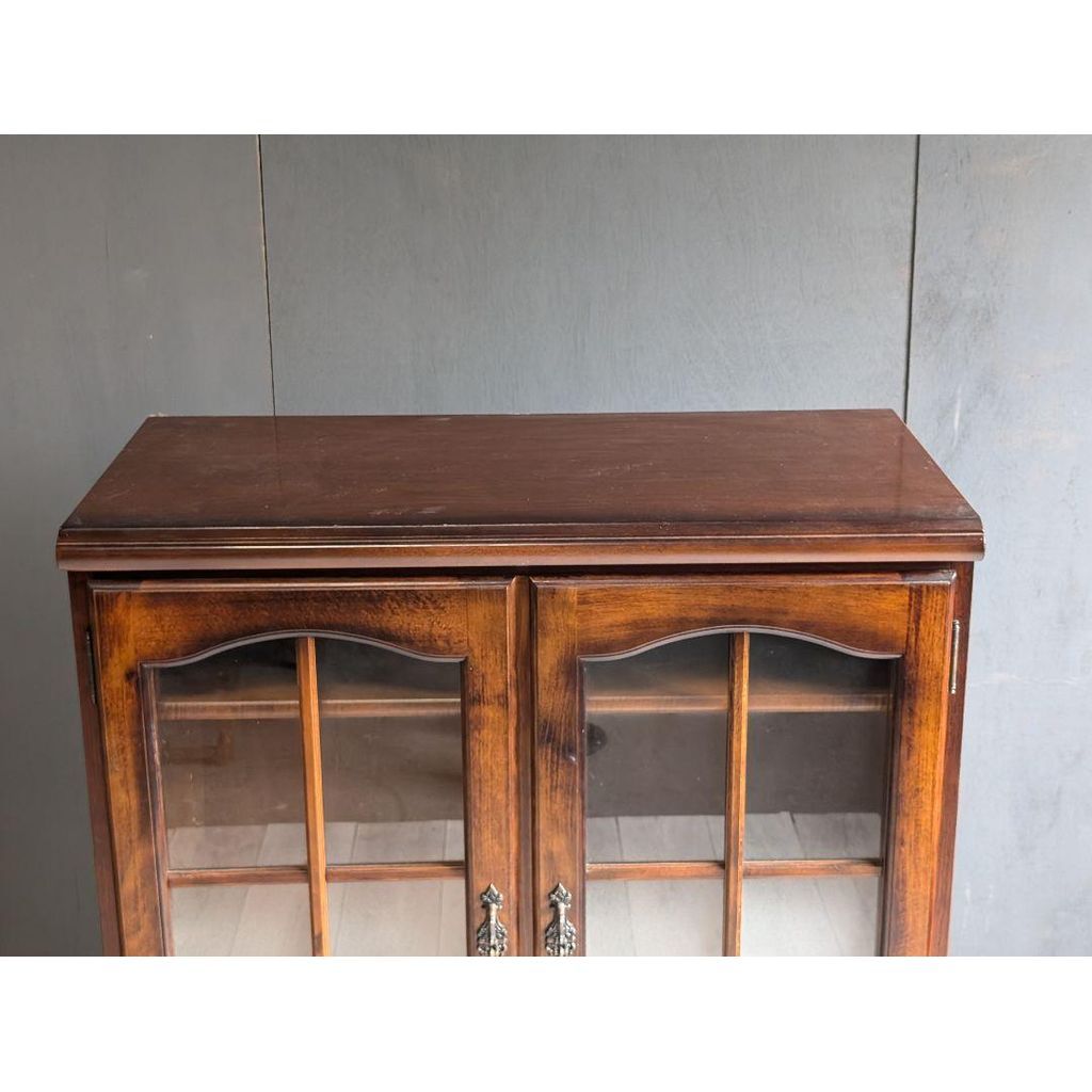 希少カリモクコロニアルkarimoku ショーケースアンティークNG