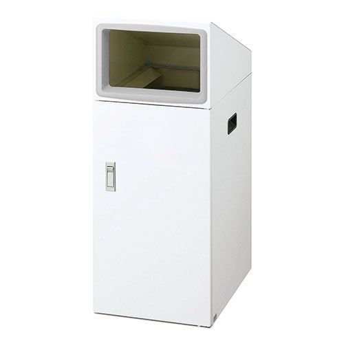 リサイクルボックス 角穴投入口 ホワイトYW-517L-ID 山崎産業 メーカー直送品 時間指定不可 夜間配送不可 平日配送のみ
