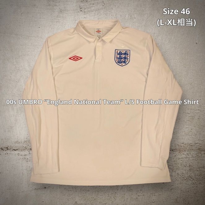 00s UMBRO “England National Team” L/S Football Game Shirt アンブロ