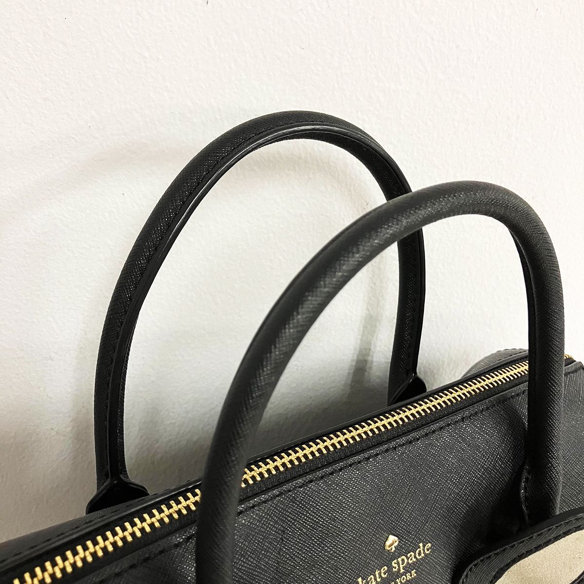 kate spade ケイトスペード フレンチブルドッグ ボストンバッグ ショルダーバッグ 2way ブラック - メルカリ