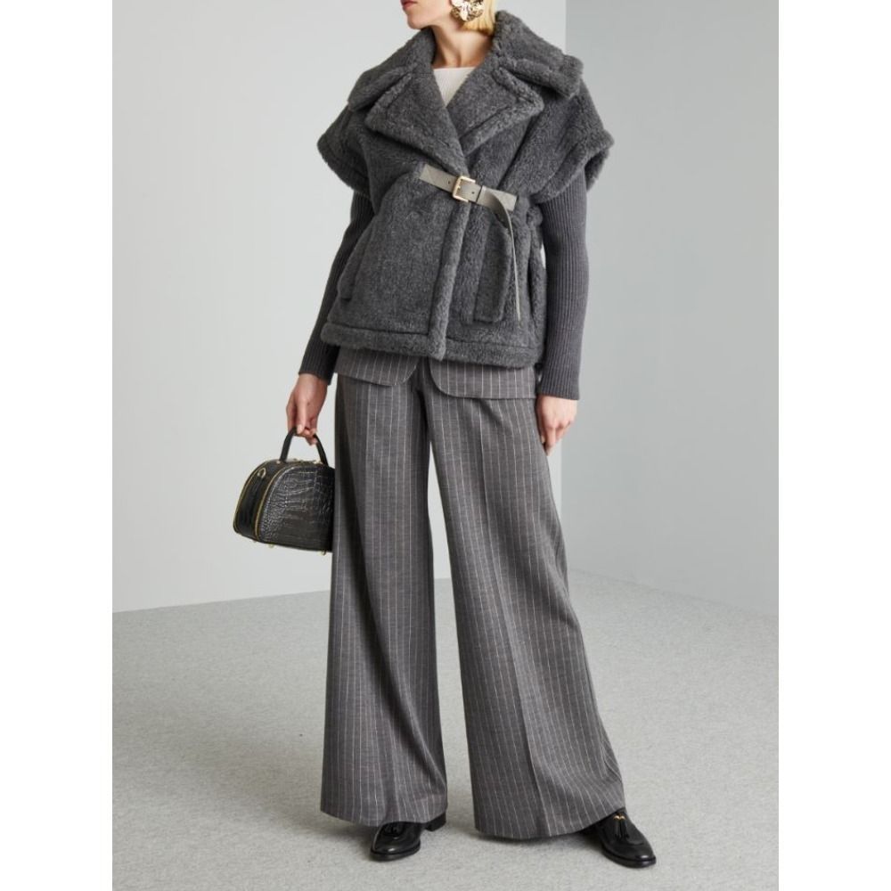 【Diffusione Tessile】Max Mara レザーベルト付きケープ 2-3日でお届け》新品【Diffusione Tessile】Max Mara レザー