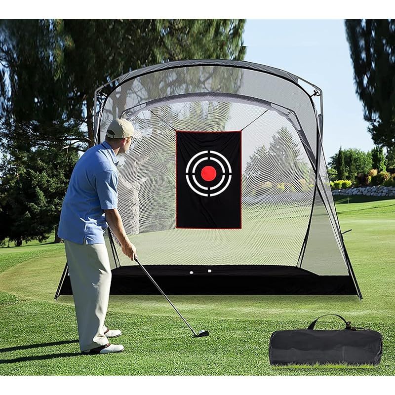 ゴルフネット ゴルフネット練習用 ゴルフ自宅練習ネット 組み立て式 2.1x2.7x1.5m 1