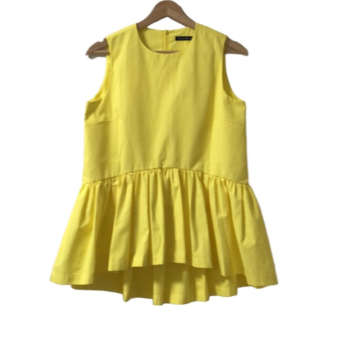 TSURU BY MARIKO OIKAWA ツルバイマリコオイカワ ノースリーブカットソー レディース - イエロー クルーネック