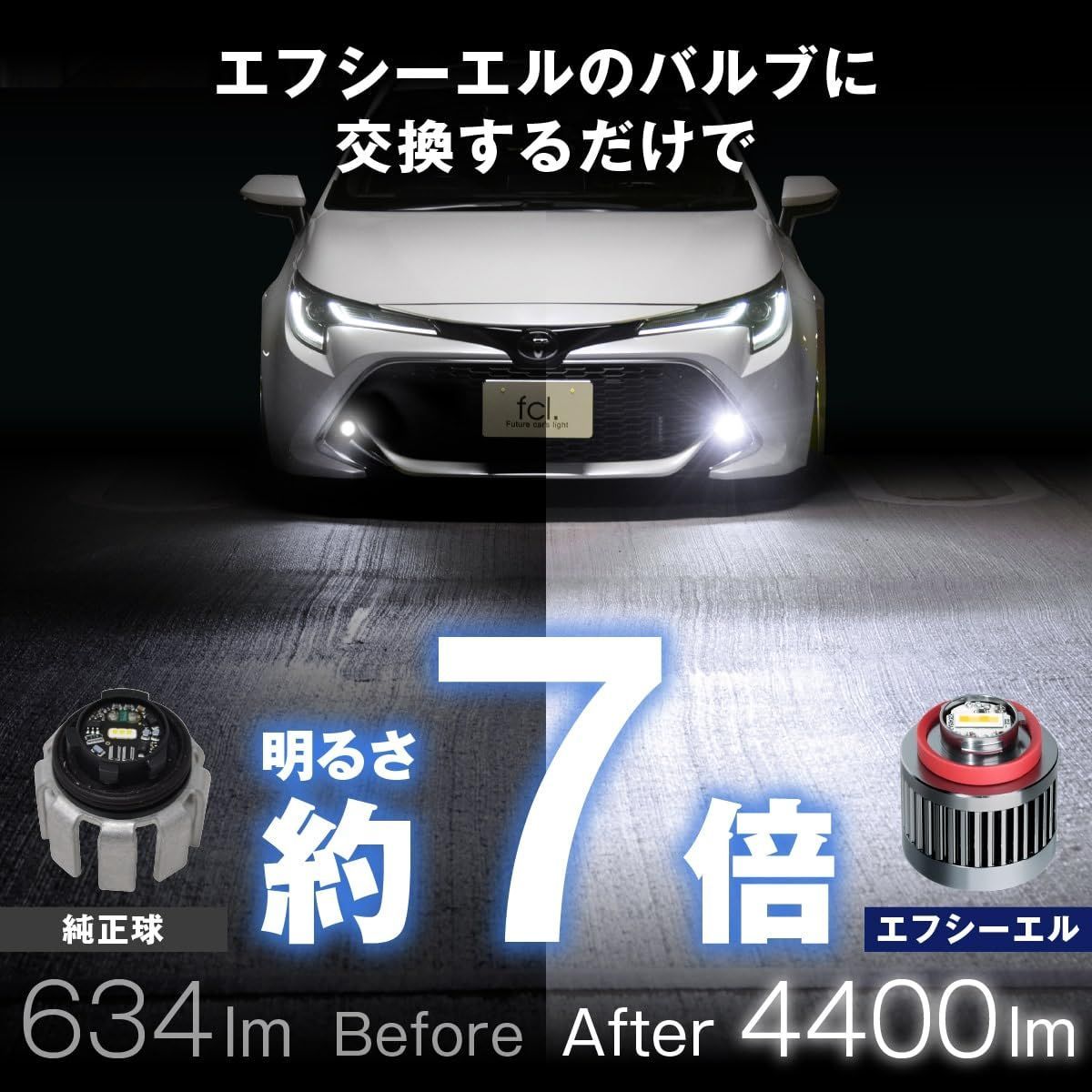 fcl.(エフシーエル) L1B LED フォグランプ 2色切り替え ホワイト イエロー メモリー機能 車検対応 12V 2セット入り 純正LED  トヨタ 40系アルファード ヴェルファイア ハイエース7型 カローラクロス ステップワゴン rp8 ヤリス - メルカリ