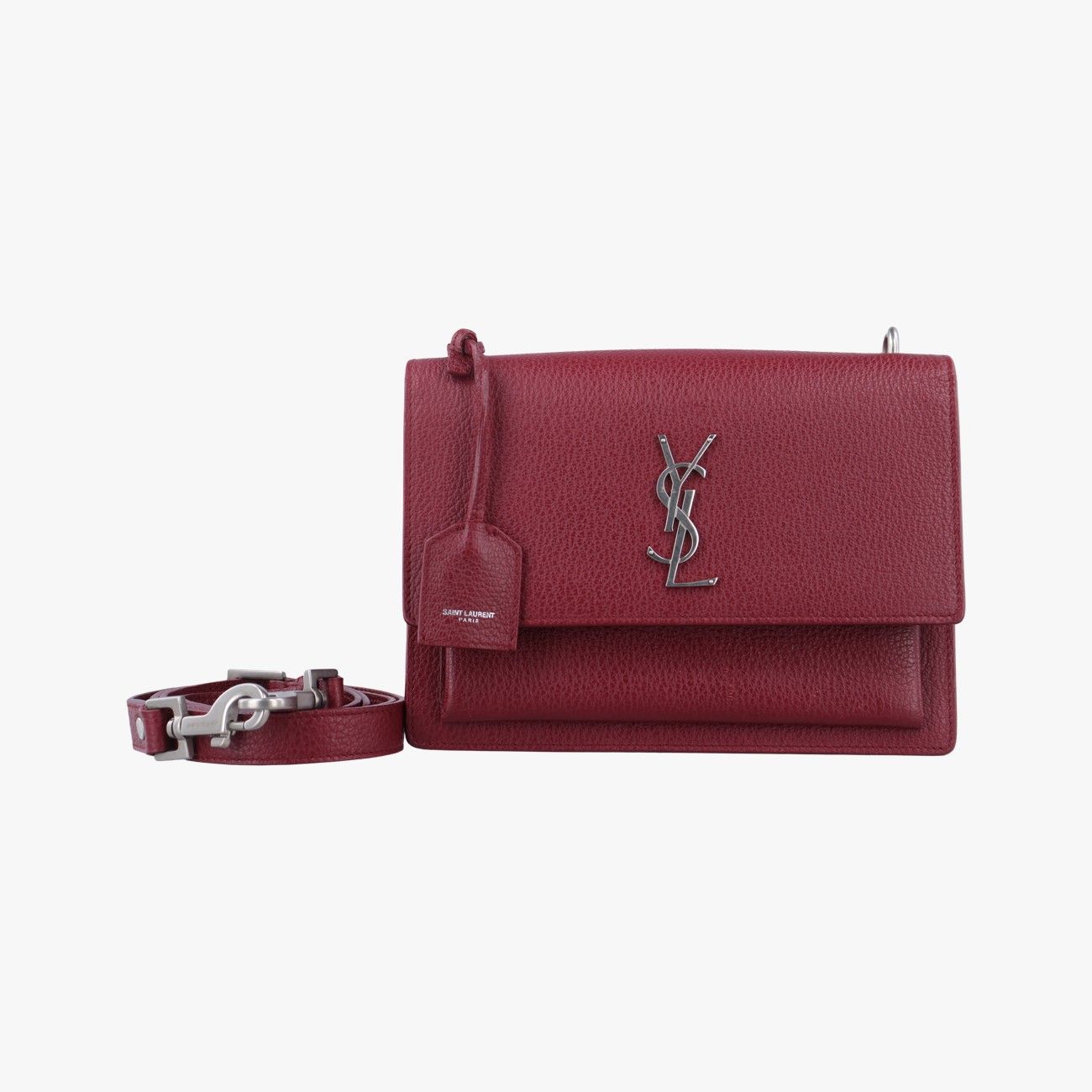 イヴサンローランYves Saint Laurentサンセット レッド レザー 464673 FLY464673.1117