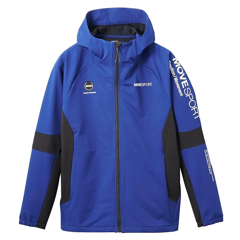 彡 ムーブスポーツ HEATNAVI TOUGH ソフトシェル フルジップフーディー ST4FJK23M_BLBK_2XO 0