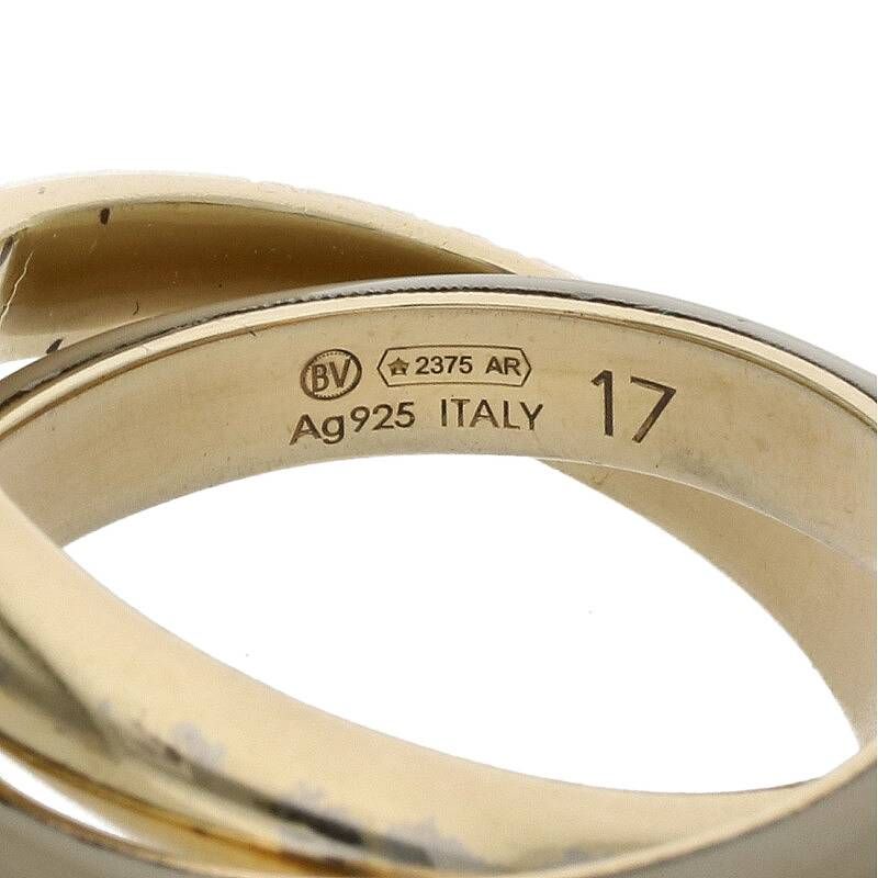 ❣️新品 ボッテガ❣️サイズ17 シルバー リング ユニセックス ボッテガヴェネタ エッセンシャル 2連シルバーリング メンズ 17