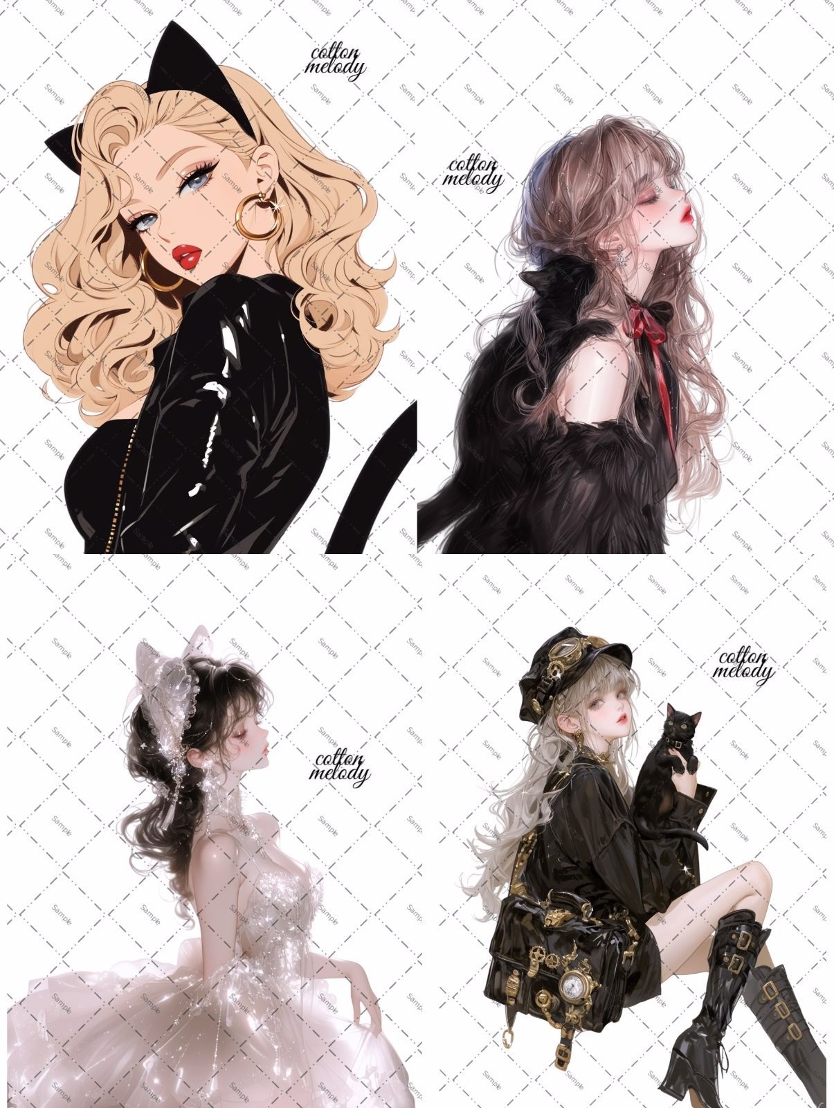 オリジナルステッカー cotton