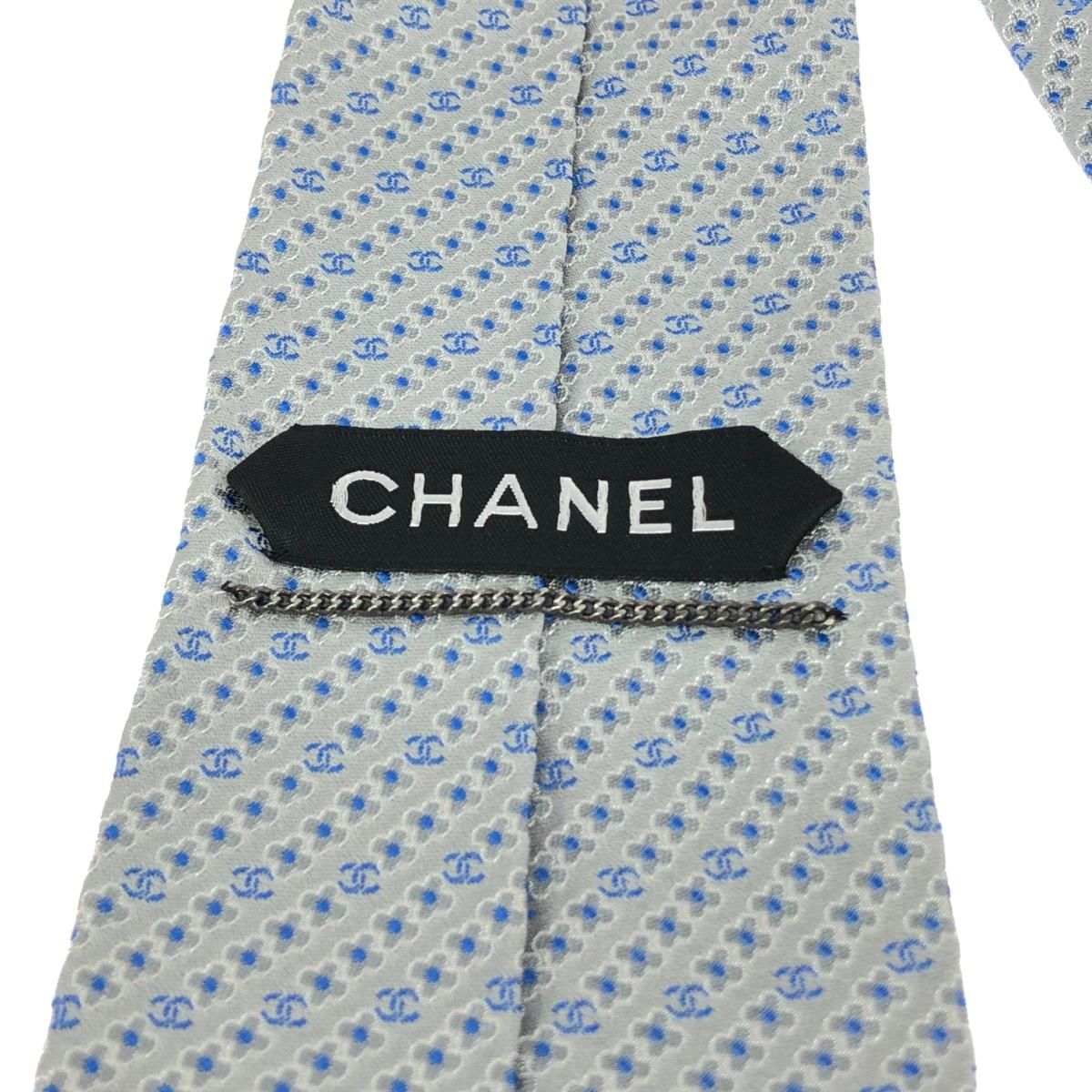 CHANEL シャネル ネクタイ ココマーク/カメリア/シルクツイル/ライト