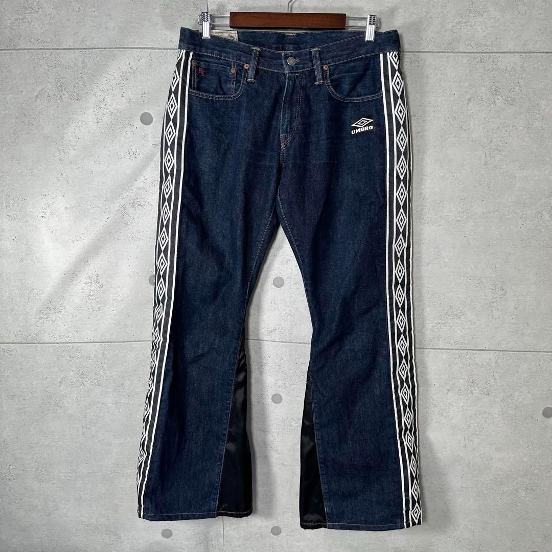 大人気リメイク》ラルフローレン アンブロ UMBRO ワイドフレアデニム  