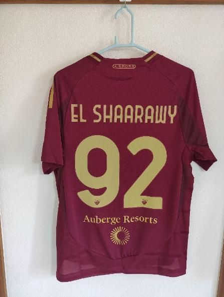 新品未使用ASローマユニフォームホーム24-25 エルシャラーウィ XL