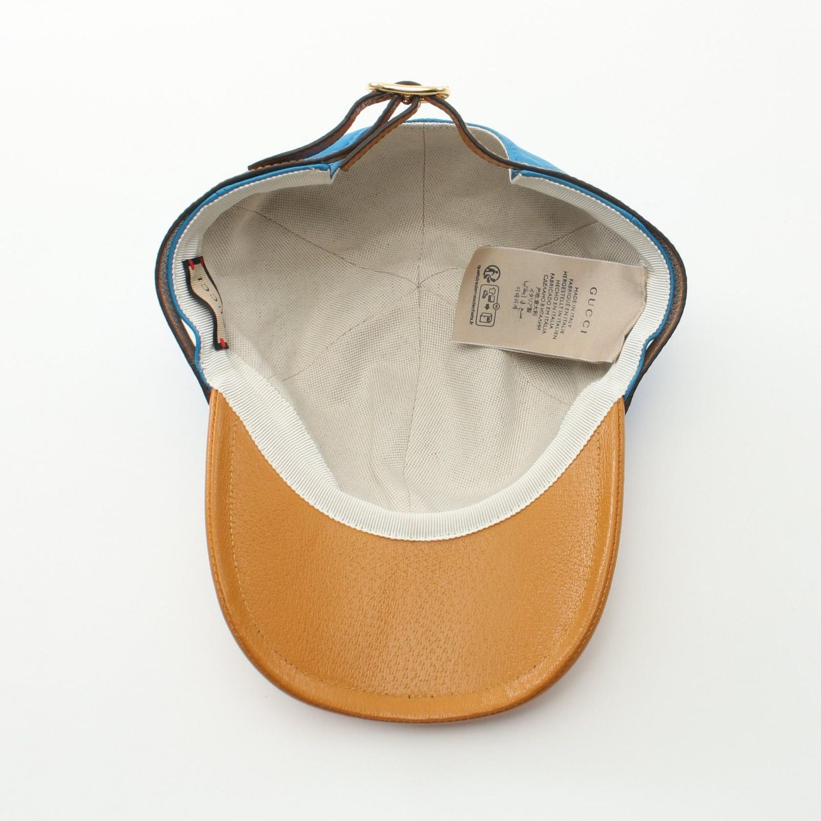 グッチ GUCCI キャップ Leather Baseball Hat 728964 レザー キャップ 