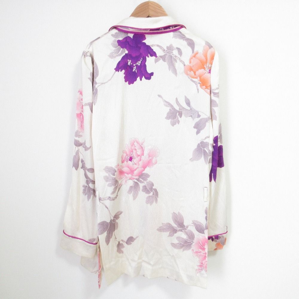 良品 LEONARD PARIS レオナールパリ フラワープリント シルク