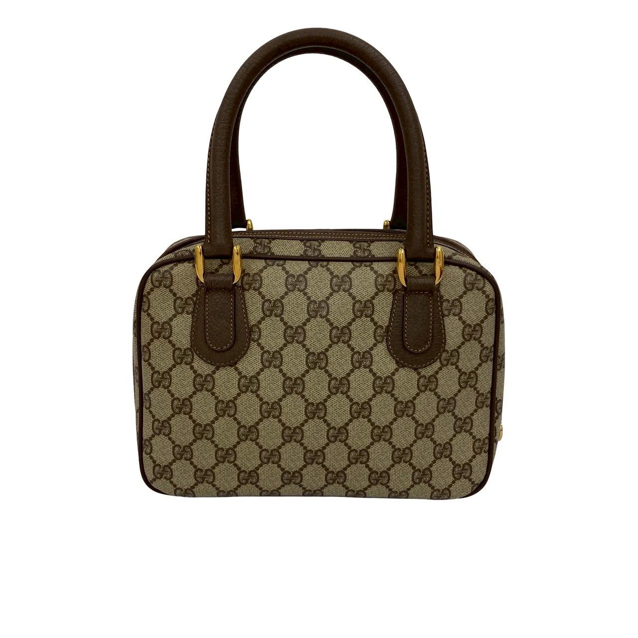 ✨美品✨GUCCI GG ボストンバッグ ハンド ブラウン レザー 金ロゴ ✨美品✨GUCCI GG ボストンバッグ ハンド レザー ブラウン ロゴ