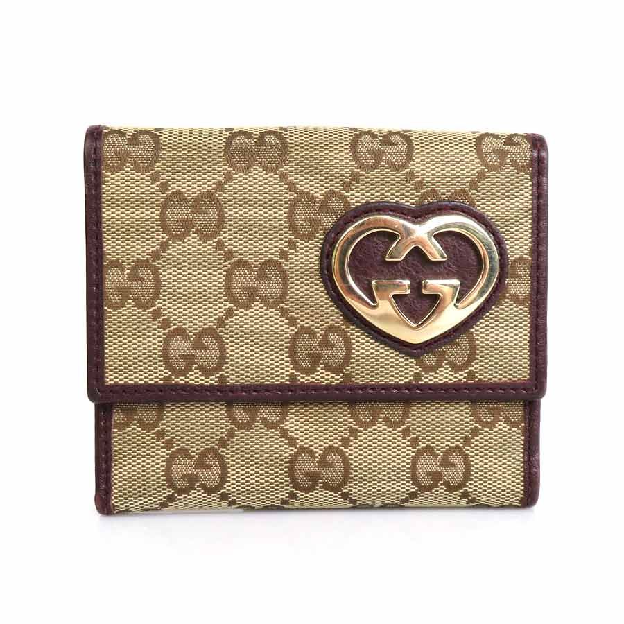 【GUCCI】二つ折り財布 GUCCI(グッチ) / 2つ折り財布/--/IVO/総柄/レディース/245731