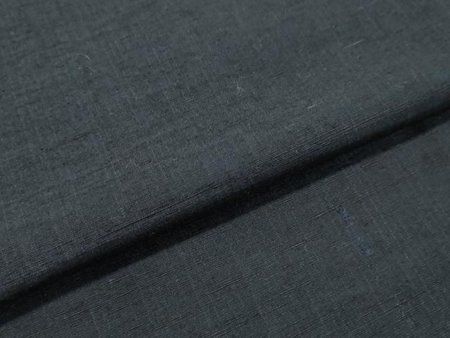 平和屋着物○男性 紬 アンサンブル 藍鉄色 正絹 逸品 DAAU0579tw