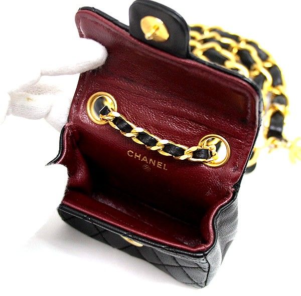 CHANEL シャネル チェーンベルト＆ミニミニマトラッセ ヴィンテージ 中古・古着通販】CHANEL (シャネル) ミニマトラッセチェーン