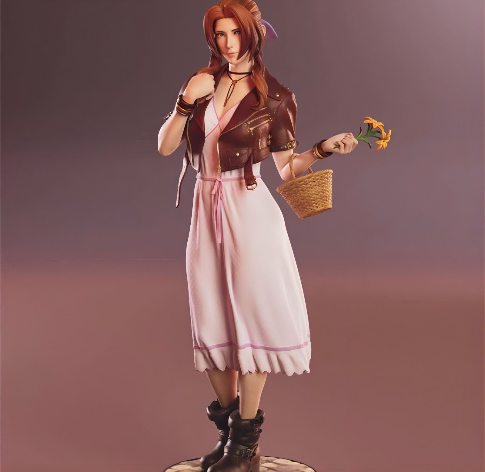 1⁄8 エアリス FF7 フィギュア ガレージキット 未塗装未組立 塗装済み