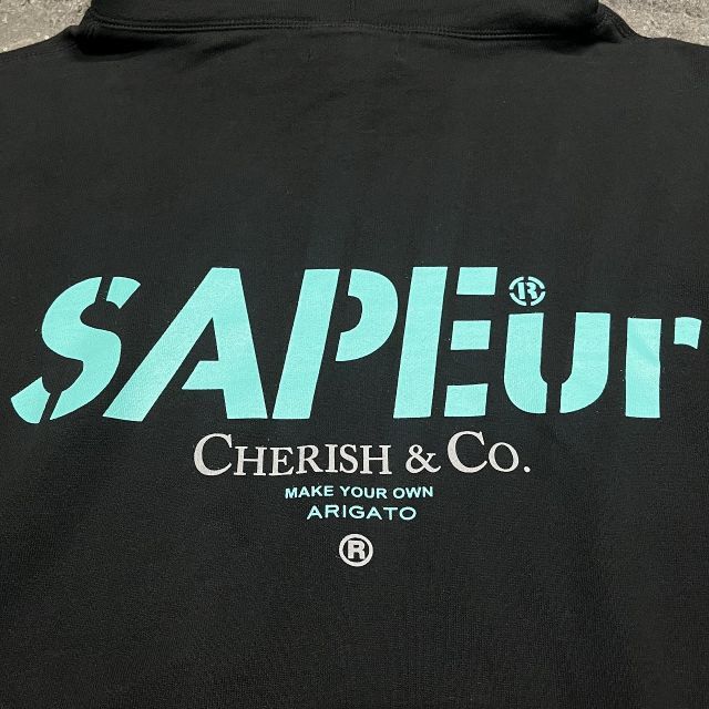 SAPEur サプール　Cherish パーカー A Elegantes SAPEur (サプール) CHERISH&COロゴ ティファニー