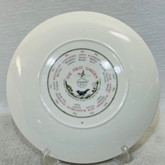中古】ウエッジウッドカレンダープレート1992年フルーツガーデン【送料