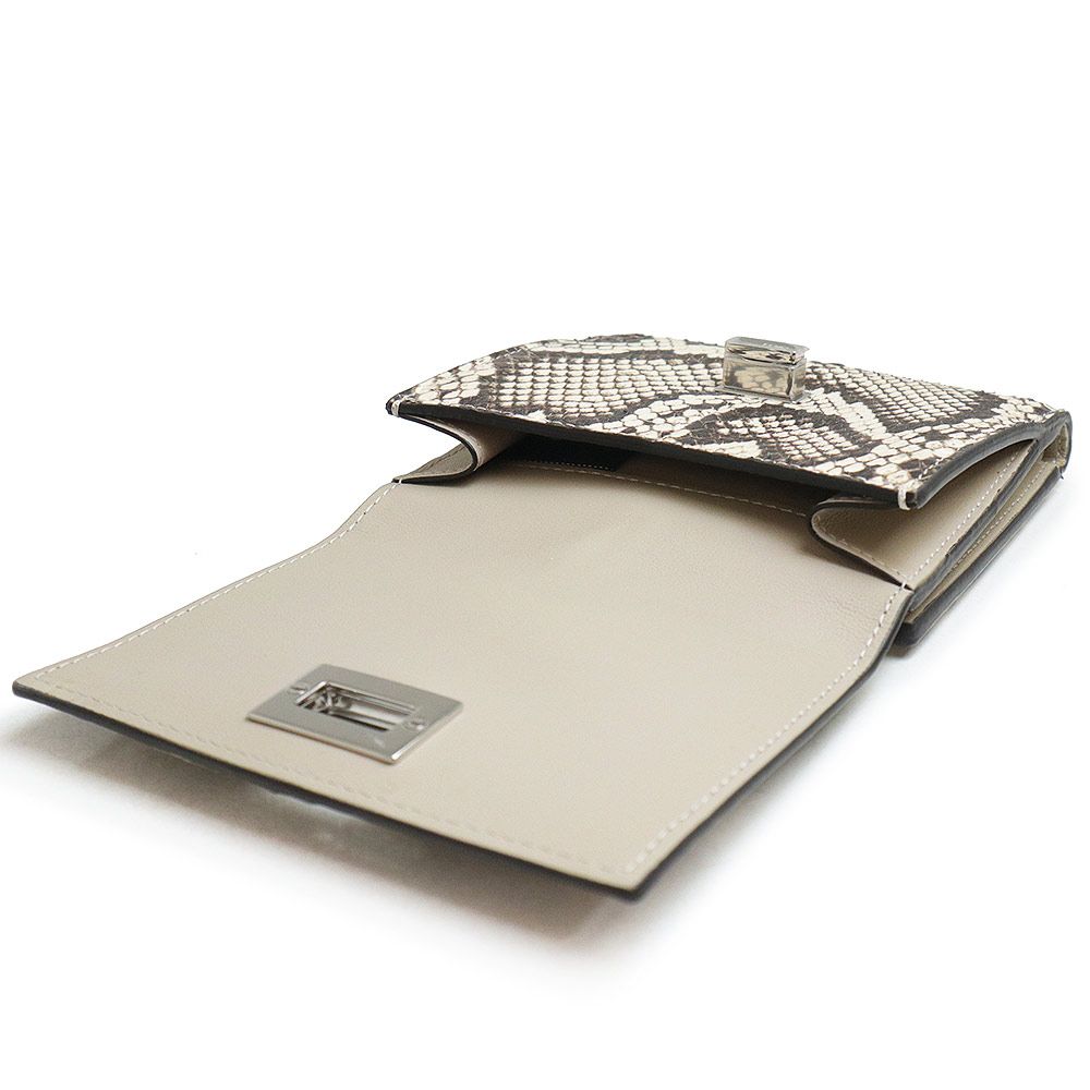 フェンディ ピーカブー セレリア 二つ折り財布 パイソン エキゾチック  