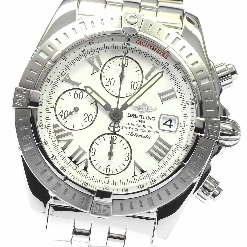 ブライトリング BREITLING A13356 クロノマット エボリューション クロノグラフ 自動巻き メンズ 良品 _779485