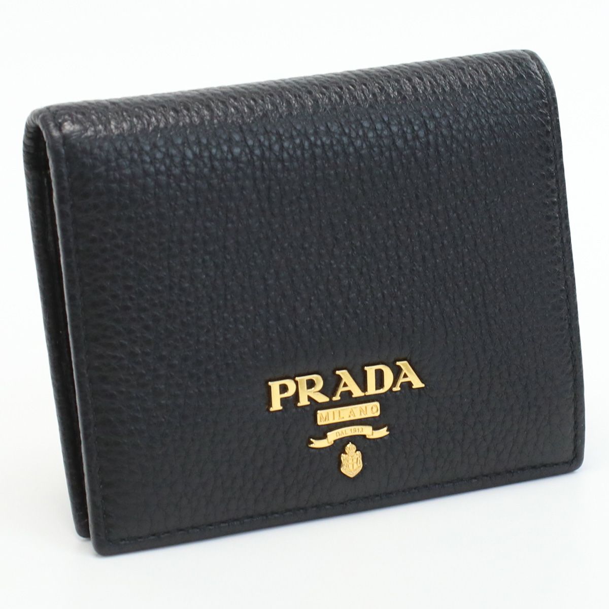 PRADA プラダ サフィアーノトライアングル財布 1MV204 2E3A F0002 二折財布小銭入付き レザー ユニセックス
