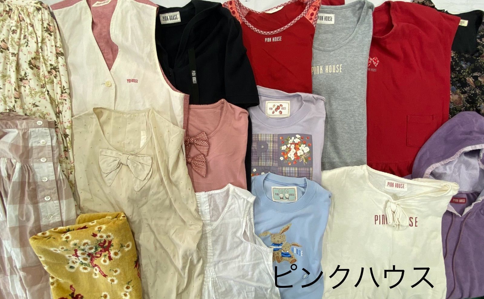 S788 ピンクハウス 夏物 おまとめ 16点 ワンピース Tシャツ スカート タオル