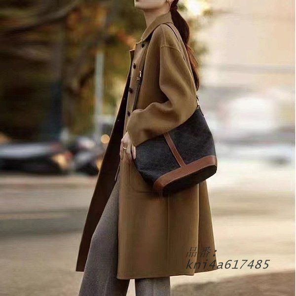 ハーフコート ダブルボタン 長袖 襟付き ビジネス お出かけ 暖かい 防寒 通勤通学20代30代40代50代60代 大きいサイズあり MからXXL kni4a617485