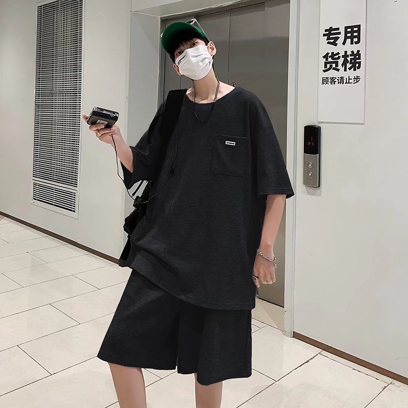 セットアップ メンズ 半袖 夏 上下セット Tシャツ ハーフパンツ