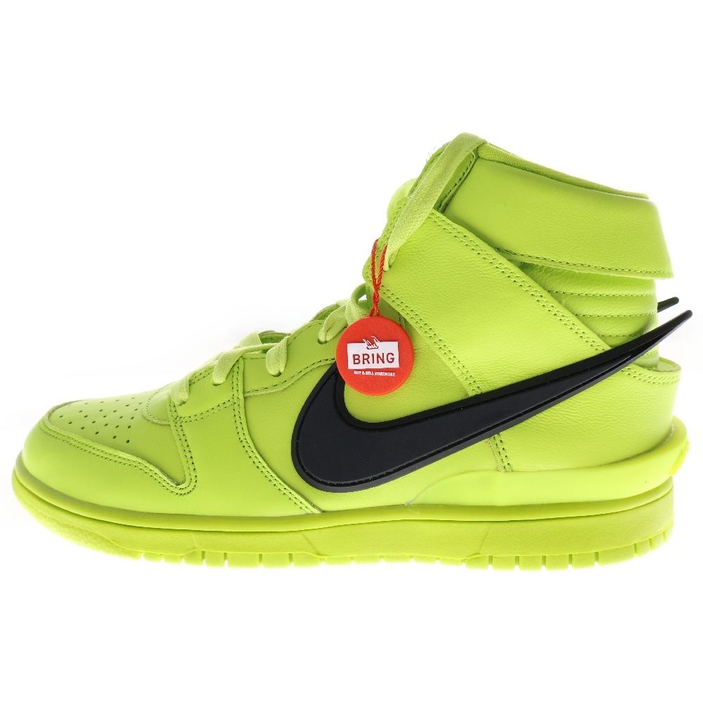 NIKE ナイキ ×AMBUSH NIKE DUNK HI CU7544-300 アンブッシュ ダンク ハイカットスニーカー シューズ イエロー US8|26cm