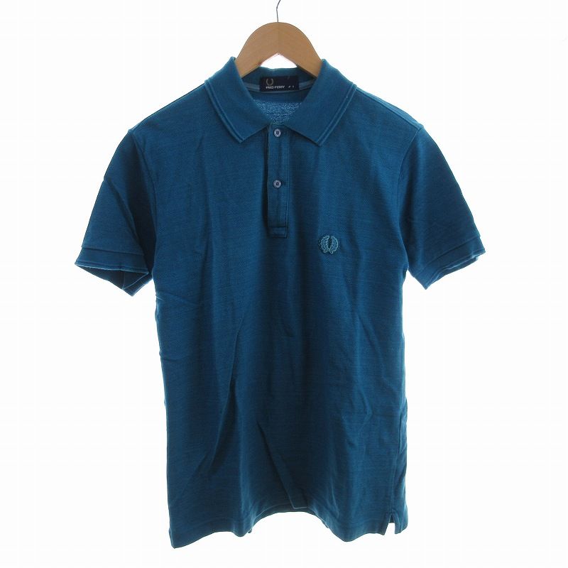 フレッドペリー FRED PERRY ×アメリカンラグシー AMERICAN RAG CIE 別注ポロシャツ 半袖 ロゴ 刺繍 S 水色 ライトブルー FZ1560 /KJ ■SM3